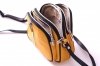Kožené kabelka listonoška Genuine Leather žlutá 333