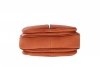 Kožené kabelky listonošky Genuine Leather 3 přihrádky zrzavá