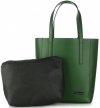 Kožené kabelka shopper bag Vittoria Gotti zelená V3121