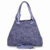 Kožené kabelka shopper bag Vittoria Gotti světle fialová 5566-Sjfio