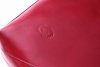 Univerzální kožená kabelka na každodení nošení červená