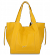 Kožené kabelka univerzální Vittoria Gotti žlutá P29