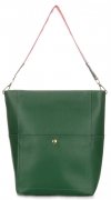 Kožené kabelka shopper bag Genuine Leather zelená K26
