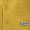 Kožené kabelka shopper bag Vittoria Gotti žlutá B23