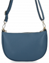 Kožené kabelka listonoška Vittoria Gotti modrá B26