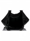 Kožené kabelka shopper bag Genuine Leather černá 555