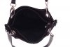 Kožené kabelka listonoška Genuine Leather černá 222