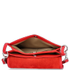 Kožené kabelka listonoška Vittoria Gotti červená V556134