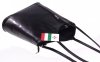 Kožená kabelka batůžek Made in Italy černá
