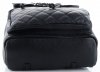 Kožené kabelka batůžek Genuine Leather černá 5627