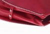Kožené kabelka kufřík Genuine Leather červená 956
