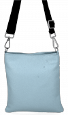 Kožené kabelka univerzální Vittoria Gotti světle modrá B19