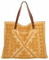 Italská Kabelka Shopper Bag v Módních Vzorech 5887 Žlutá