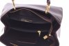 Kožené kabelka kufřík Genuine Leather čokoládová 1000