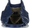 Kožené kabelka shopper bag Vittoria Gotti tmavě modrá V8913