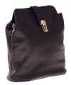 Kožené kabelka listonoška Genuine Leather černá 217