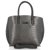Kožené kabelka kufřík Vittoria Gotti šedá V4382COCO