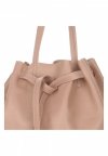 Kožené kabelka shopper bag Genuine Leather pudrová růžová 1158
