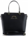 Kožené kabelka kufřík Vittoria Gotti černá V7719