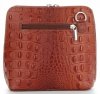 Kožené kabelka listonoška Genuine Leather hnědá 218