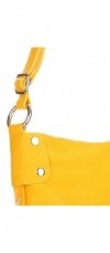 Kožené kabelka listonoška Vittoria Gotti žlutá V8555