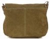 Kožené kabelka listonoška Genuine Leather zelená 1324