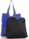 Kožené kabelka shopper bag Genuine Leather kobaltová 605