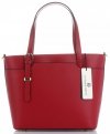 Kožené kabelka klasická Vittoria Gotti červená V3304