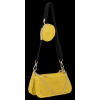 Kožené kabelka univerzální Vittoria Gotti žlutá B40