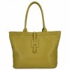 Kožené kabelka shopper bag Vittoria Gotti hořčicová 208S