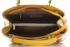 Kožené kabelka kufřík Vittoria Gotti žlutá V399