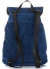 Kožené kabelka batůžek Vittoria Gotti modrá 80022