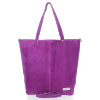 Kožené kabelka shopper bag Vittoria Gotti fialová VG41