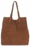 Kožené kabelka shopper bag Vittoria Gotti zrzavá V205454