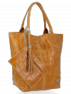 Kožené kabelka shopper bag Vittoria Gotti B15