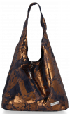 Kožené kabelka shopper bag Vittoria Gotti tmavě modrá V2473