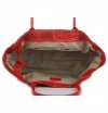 Kožené kabelka kufřík Genuine Leather červená 80042