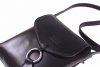 Kožené kabelka listonoška Genuine Leather černá 6021