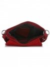 Kožené kabelka listonoška Vittoria Gotti červená V378