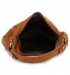 Kožené kabelka univerzální Genuine Leather zrzavá 8309