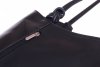 Kožené kabelka psaníčko Genuine Leather černá 491