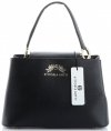 Kožené kabelka kufřík Vittoria Gotti černá V7710