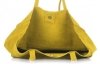 Kožené kabelka shopper bag Vittoria Gotti žlutá V205454