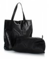 Kožené kabelka shopper bag Vera Pelle černá 205454