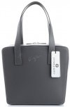 Kožené kabelka kufřík Vittoria Gotti šedá V6556