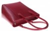 Kožené kabelka univerzální Genuine Leather červená 9A