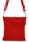 Kožené kabelka univerzální Vittoria Gotti červená B17