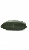 Kožené kabelka listonoška Genuine Leather lahvově zelená 517