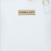 Kožené kabelka listonoška Vittoria Gotti bílá V2373