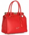 Kožené kabelka kufřík Vittoria Gotti červená V816(1